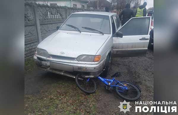 У Глобине сталася ДТП: малолітній велосипедист — у лікарні