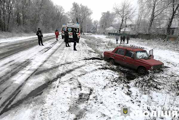 ДТП на Полтавщині, в якій загинув водій легковика