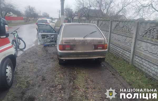 У Глобине сталася ДТП: малолітній велосипедист — у лікарні