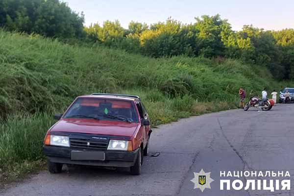 Мотоцикл зіткнувся з автомобілем ВАЗ: ДТП на Полтавщині