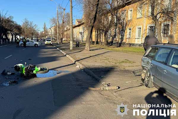 ДТП, в якій постраждав мотоцикліст